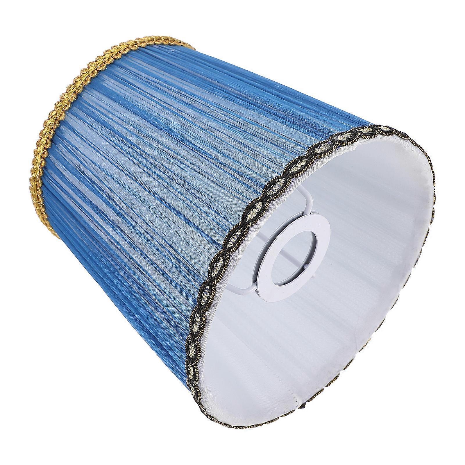 Blue Cloth E14 Lamp Shades for Protection 2Pcs Wall Lamp Covers