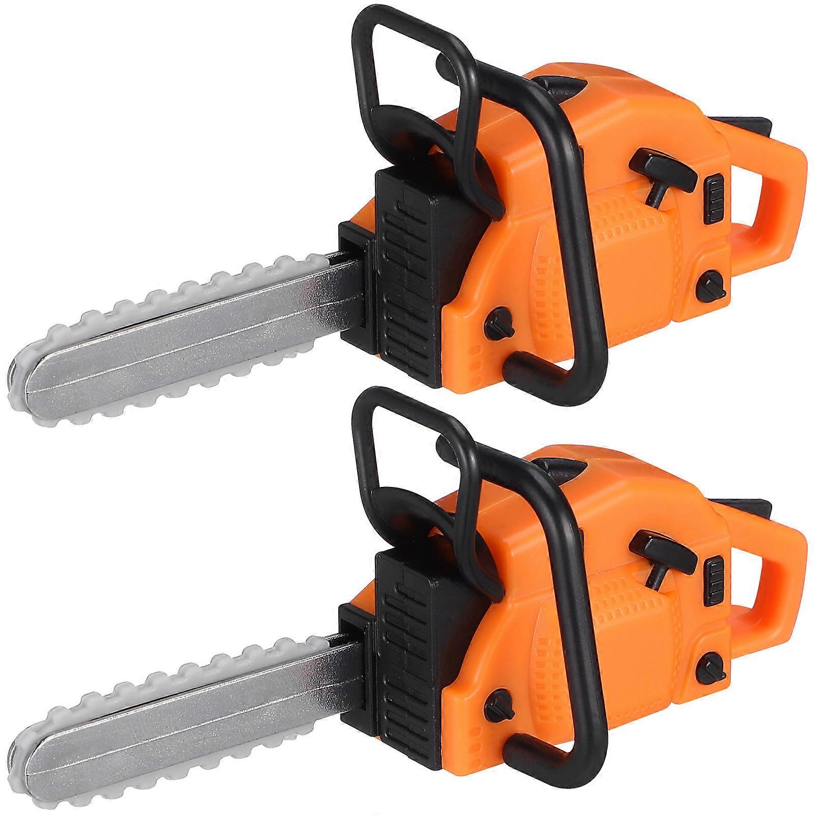 Simulated Chainsaw Prop for Mini House Decorations 10Pcs Mini Chainsaw Model