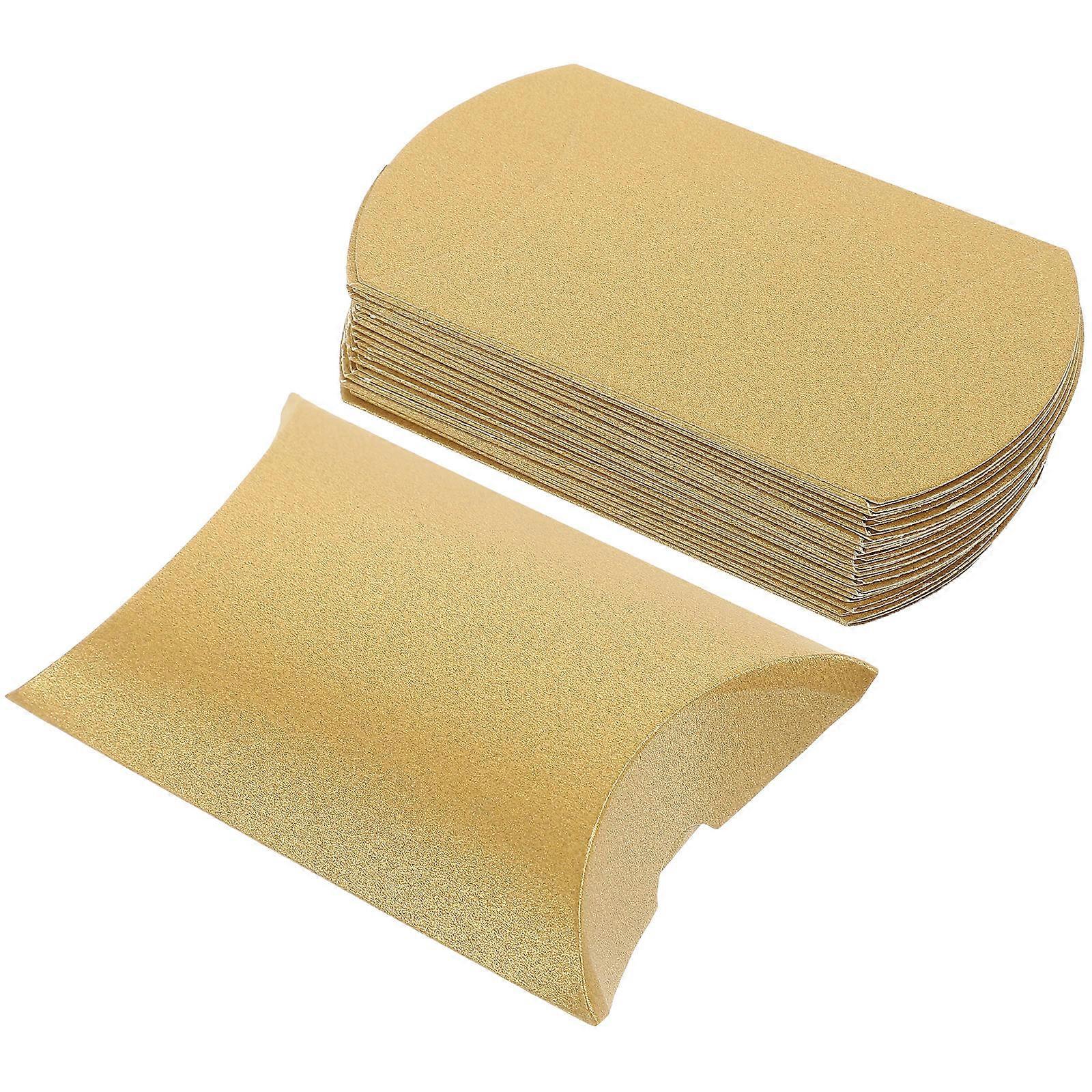 Pillow Shaped Gift Box for Daily Use with 100Pcs Golden Paper Candy Boxes