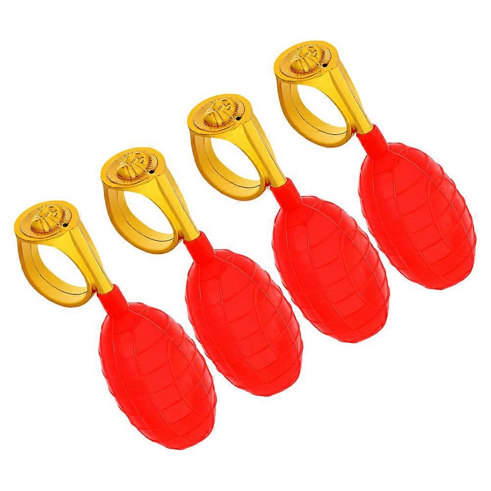 Water Ring Game Prank Toy for Party Playing 12Pcs Plastic Red