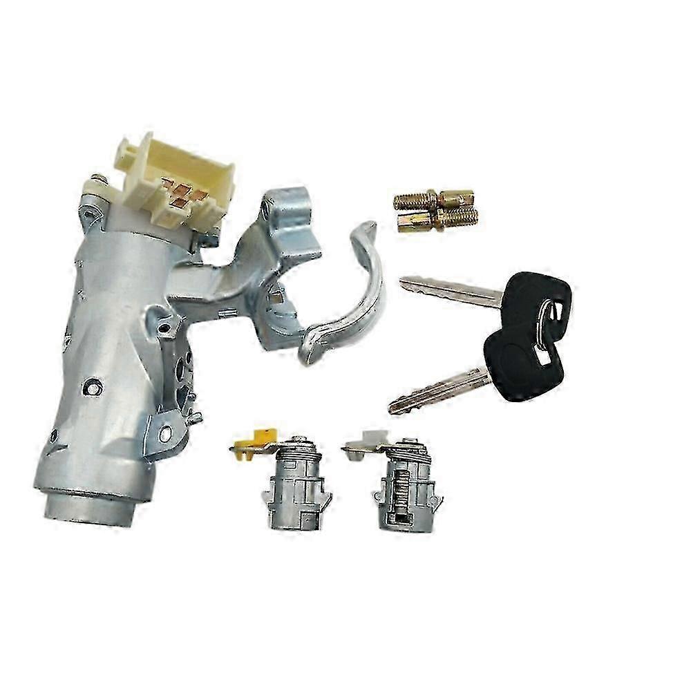 Ignition Lock Core Ignition Switch Steering Barrel Lock + Door Lock with 2 Keys Set for 1997-2005 hwy