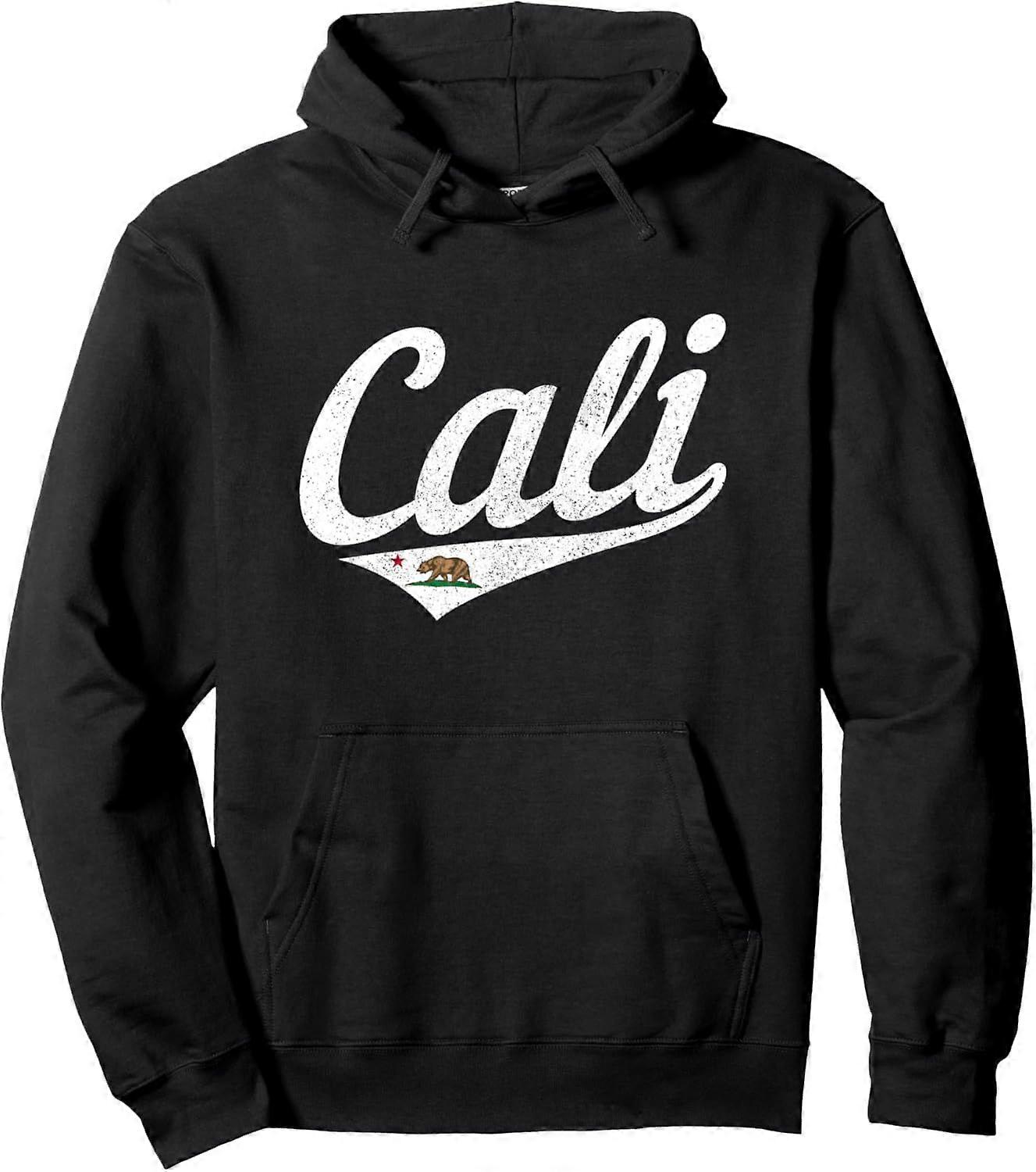 Cali California Flag Pride Vintage Pullover-hettegenser YX 913