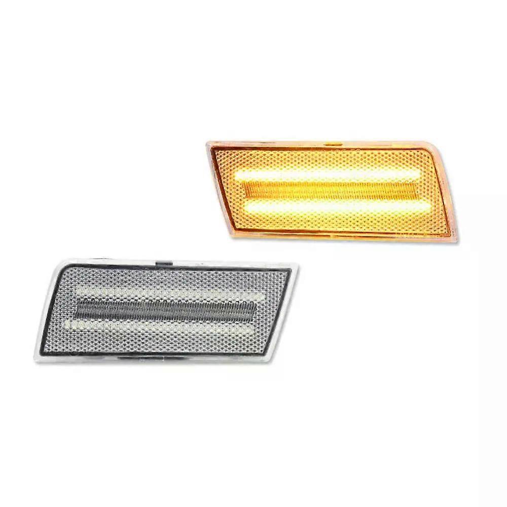 Apply Car Front Side Marker Parking Lights Fender Flare Indicator Lamps For Chrysler 300 2005-2010 LED Turn Signal Lamp Clearance Lamp