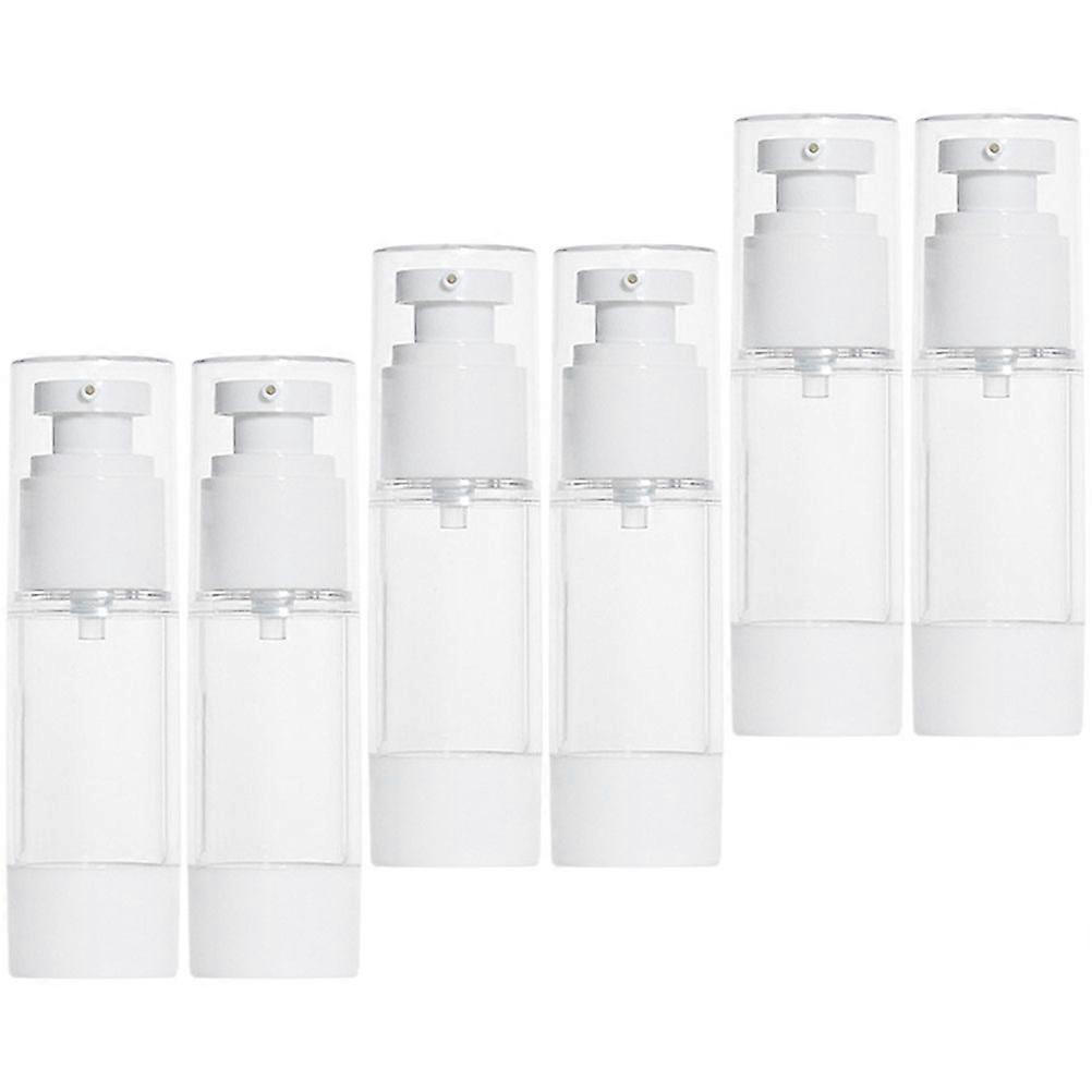 Pump Bottle Vacuum Pump Lotion Bottle for 12Pcs Transparent Set