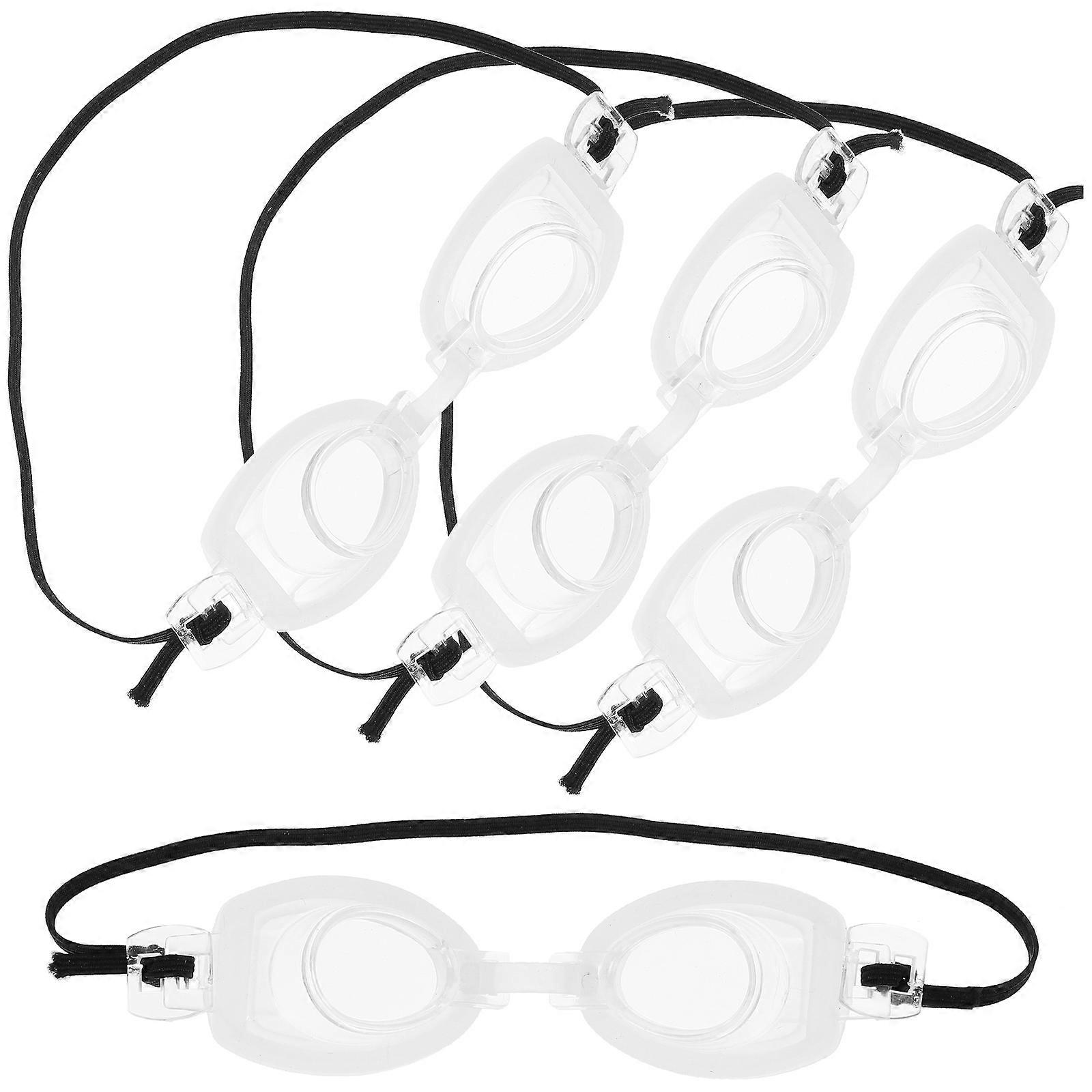 Swimming Goggles Doll Glasses for Decor with 4Pcs Set