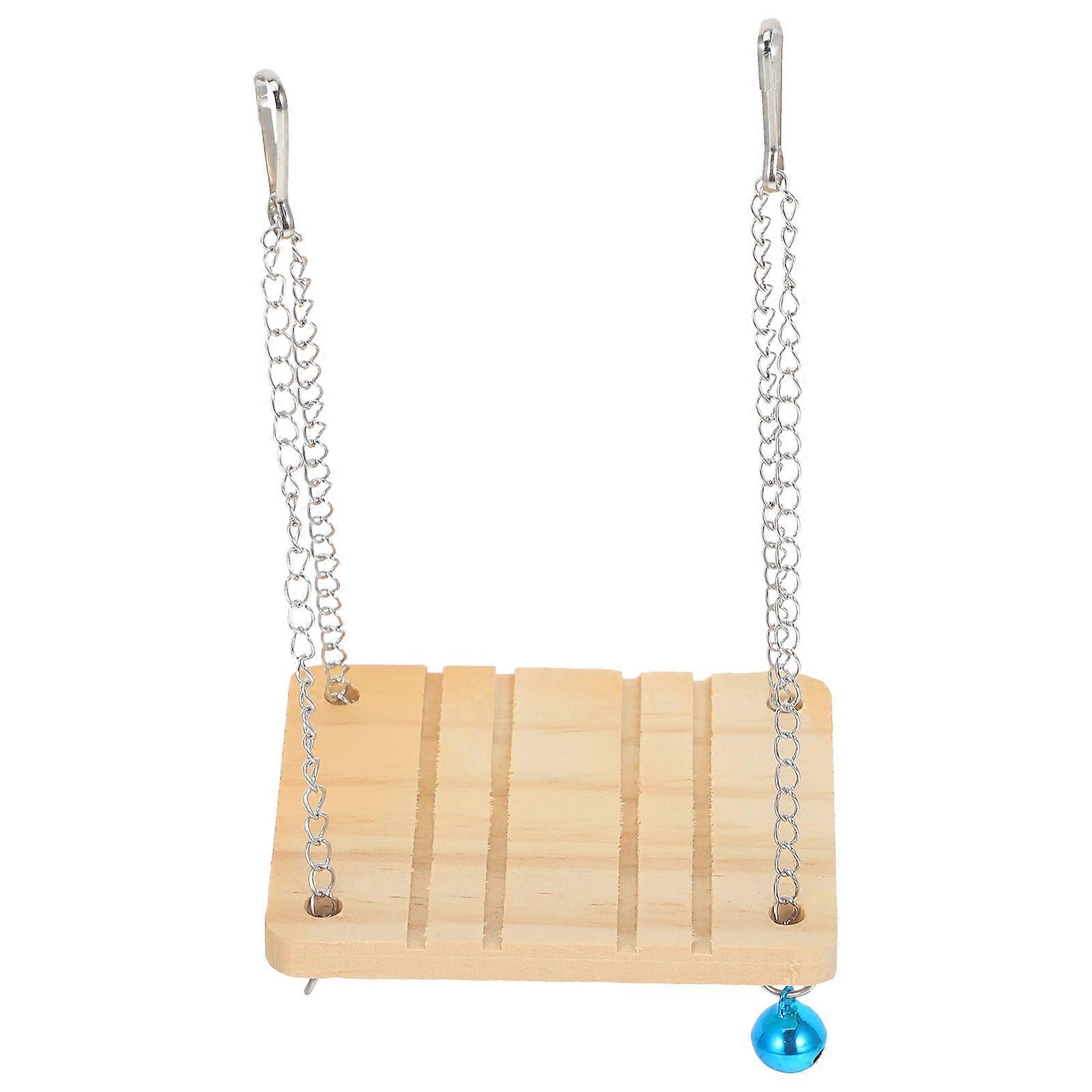 Hamster Enrichment Toy Cage Accessory for Exercise 2Pcs Multi Wood