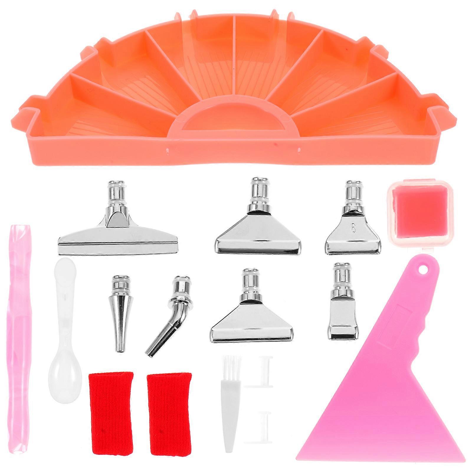 Diamond Art Storage Tools 2 Sets For Artists Pink Rectangular Containers Perfect For Embroidery And Cross-Stitch