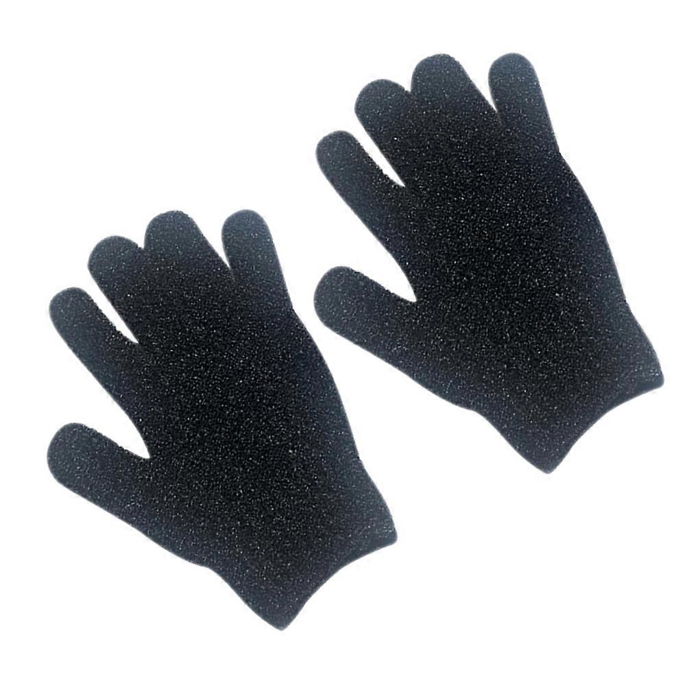 Loofah Exfoliating Gloves Foam Production Bathing Gloves for Unisex Spa 19x15x1cm 2Pcs
