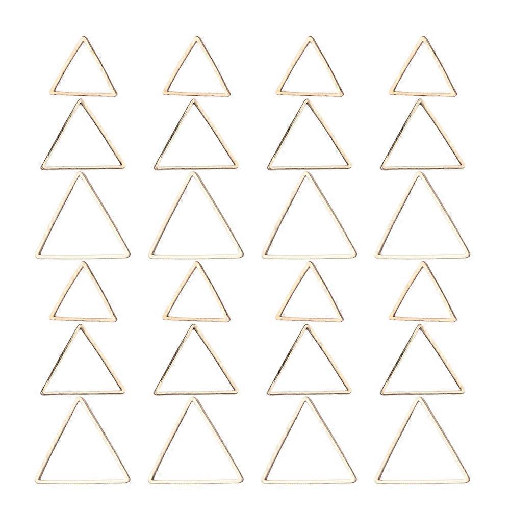 120Pcs DIY Pendant Set Golden Triangular Ear Drop Decoration