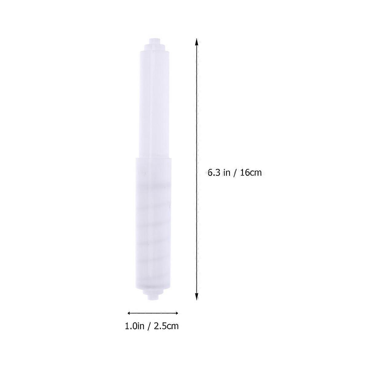 White Toilet Paper Roller Plastic Replacement for 2Pcs Spring Loaded Rollers