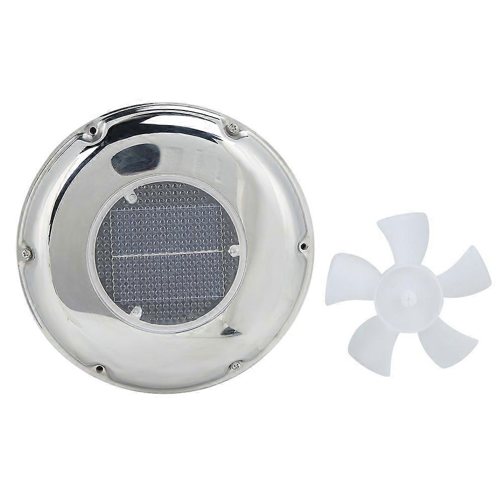 Rustfritt stål Båt Eksosvifte Solar Powered Ventilasjon Vent Fan