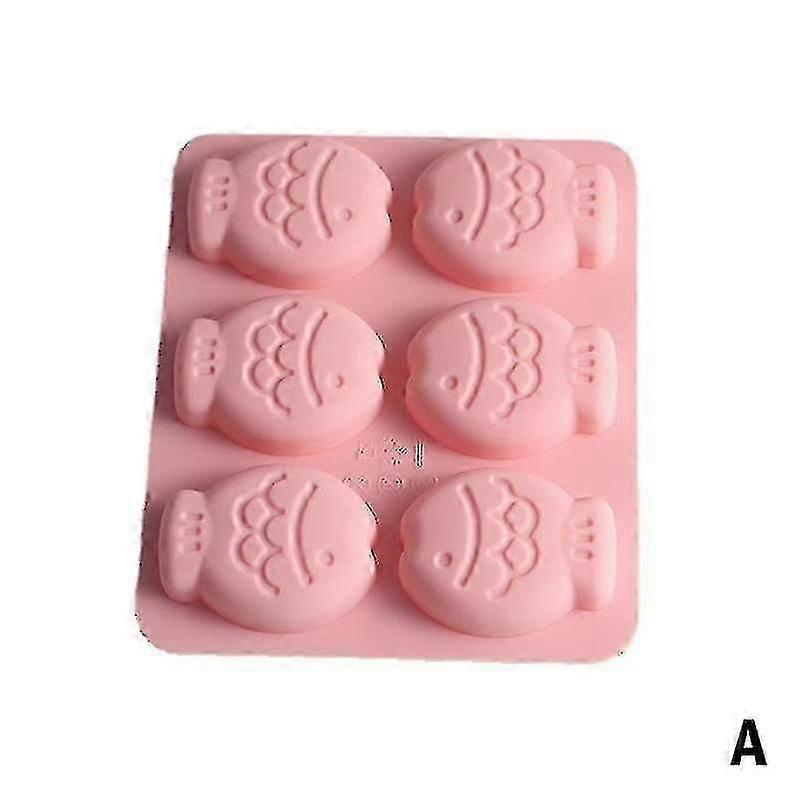 Silicone Soap Mold Diy Handmade Soap Mould Round Fish Shape Form Making Soap Candle Chocolate Mold