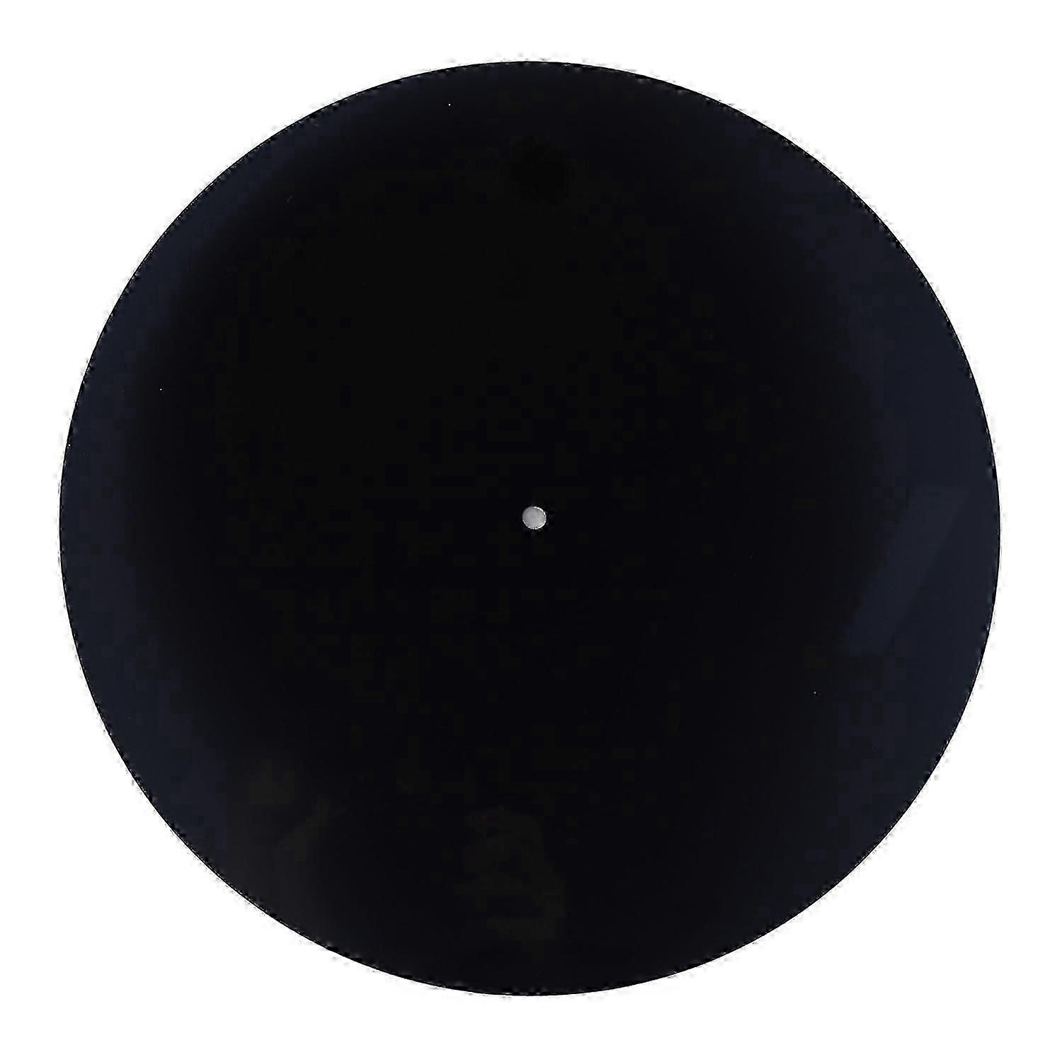 Acrylic Turntable Mat Reduce Noise Improved Sound Quality Anti Static Slipmat for LP Records 12in Bl