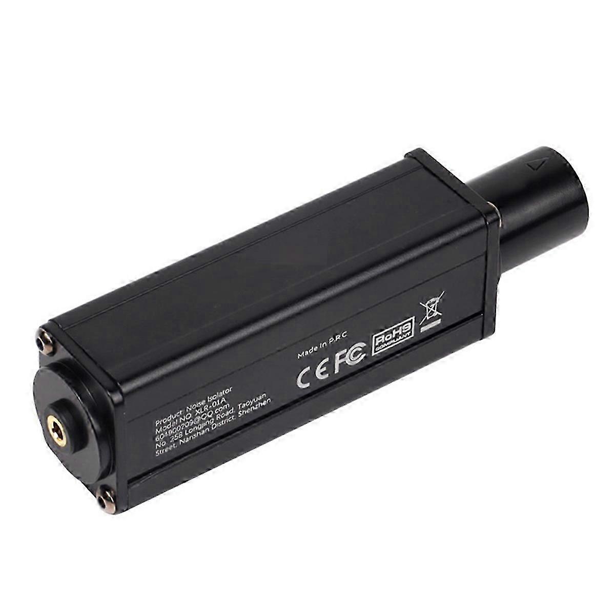 3.5mm to XLR Stereo Audio Isolator Noise Reduction Filter Audio Common Ground Current Sound Elimina