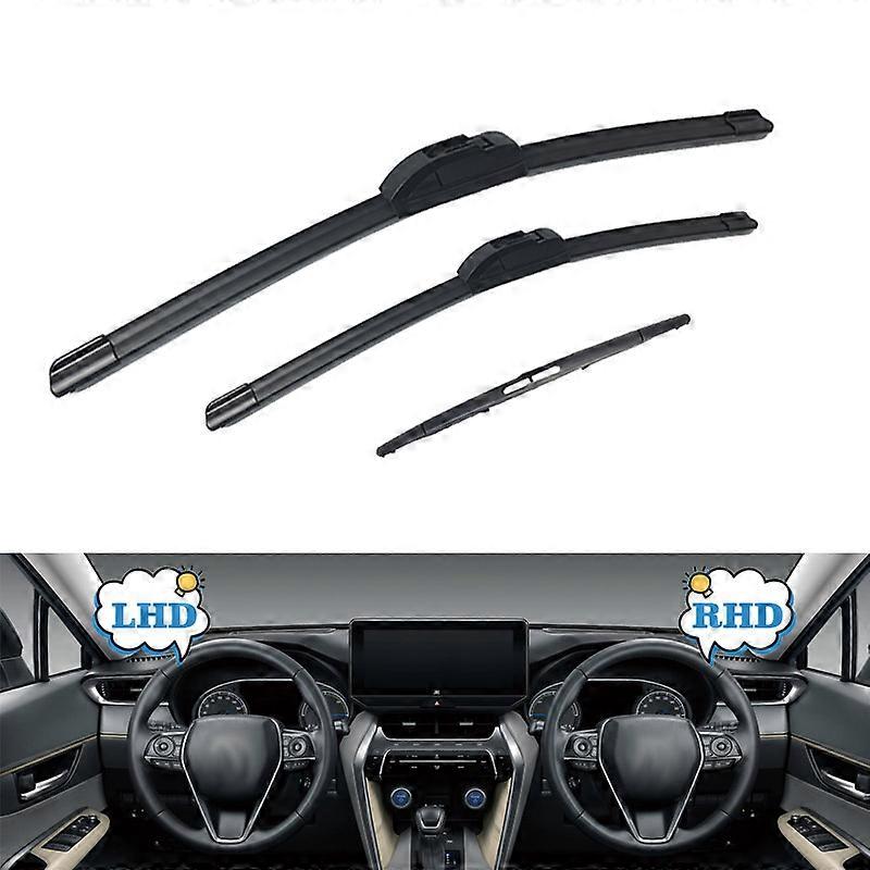 Applies to Front Rear Wiper Blades For Mazda 3 BK 2003 - 2009 M3 Car Windscreen Windshield Windscreen Car Brushes Accessories 21"+19"+14"