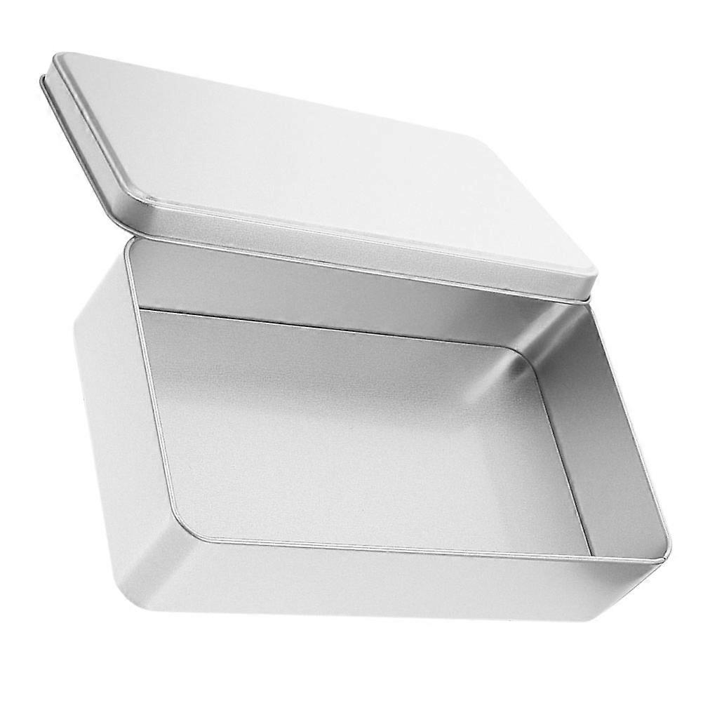 Metal Wedding Favor Box Rectangular Tinplate Storage Container 5Pcs