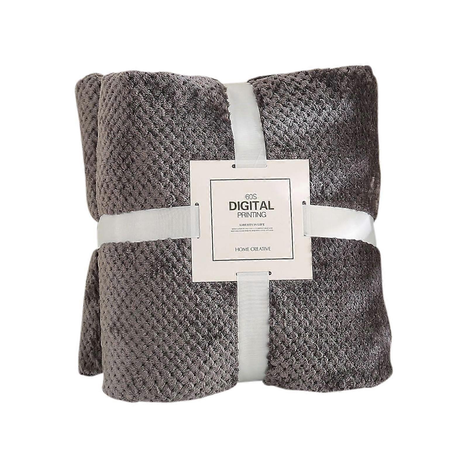39.3*27.5in Fleece Blanket for Adults, Lightweight Cozy Throw for Sofa Bed, Sherpa Suede Snuggie, Warm Fuzzy Lap Blanket (Black)