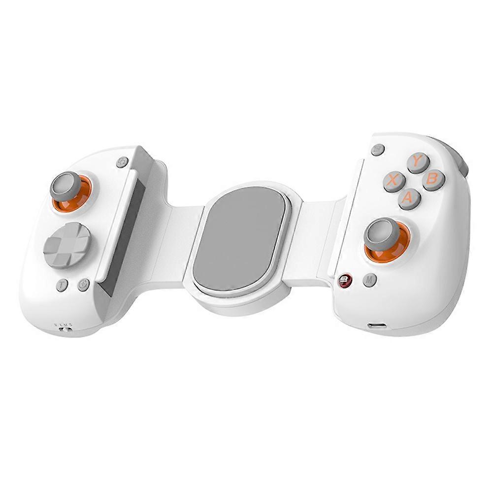 D8+Stretching Wireless Mobile Game Controller with Hall Trigger Supports Tablet for PC/Android/IOS Tablet Switch White