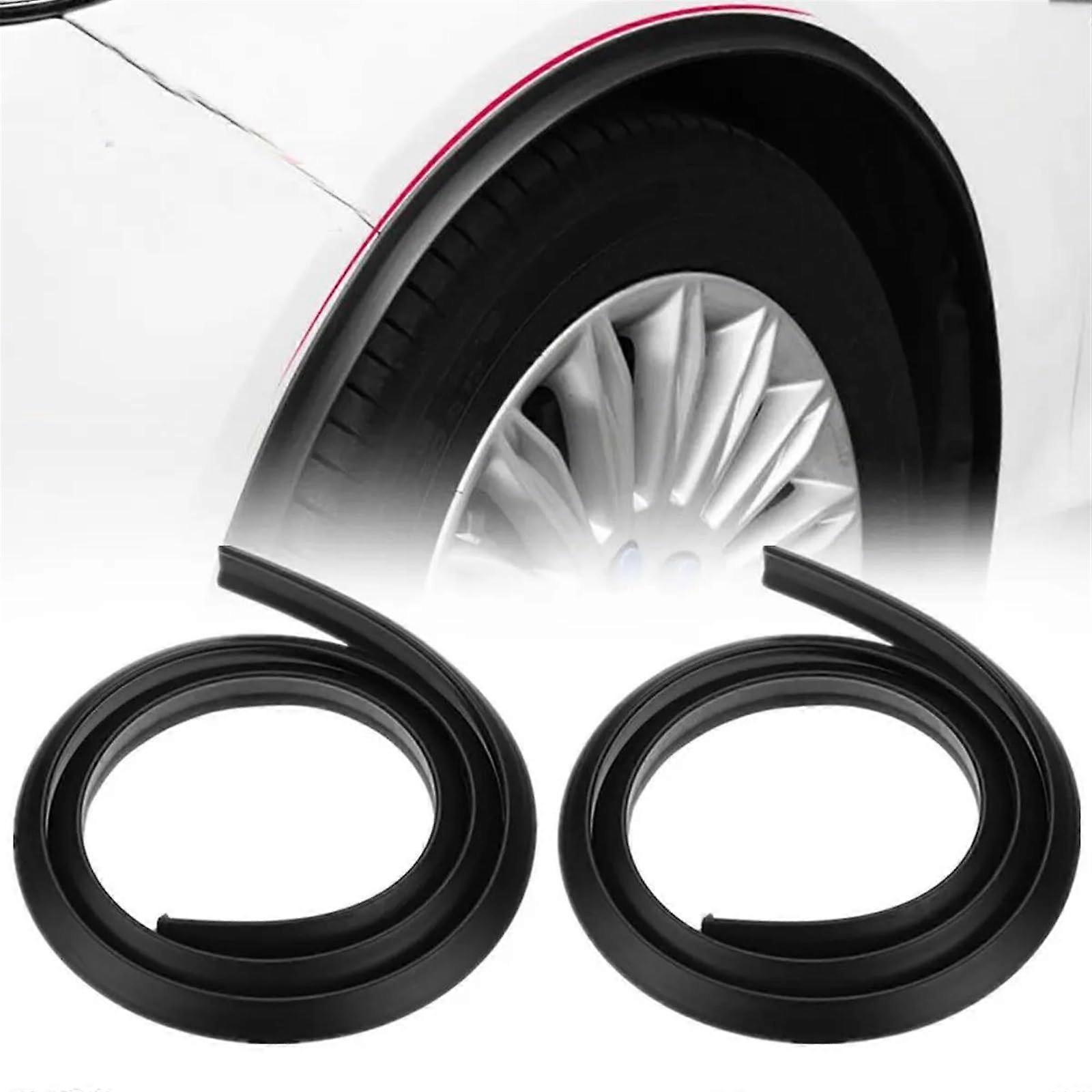 Splash Guards 2Piece Set Fender Flare Extension Wheel Arch Strip Extenders Eyebrow Moulding Trim Mudflaps