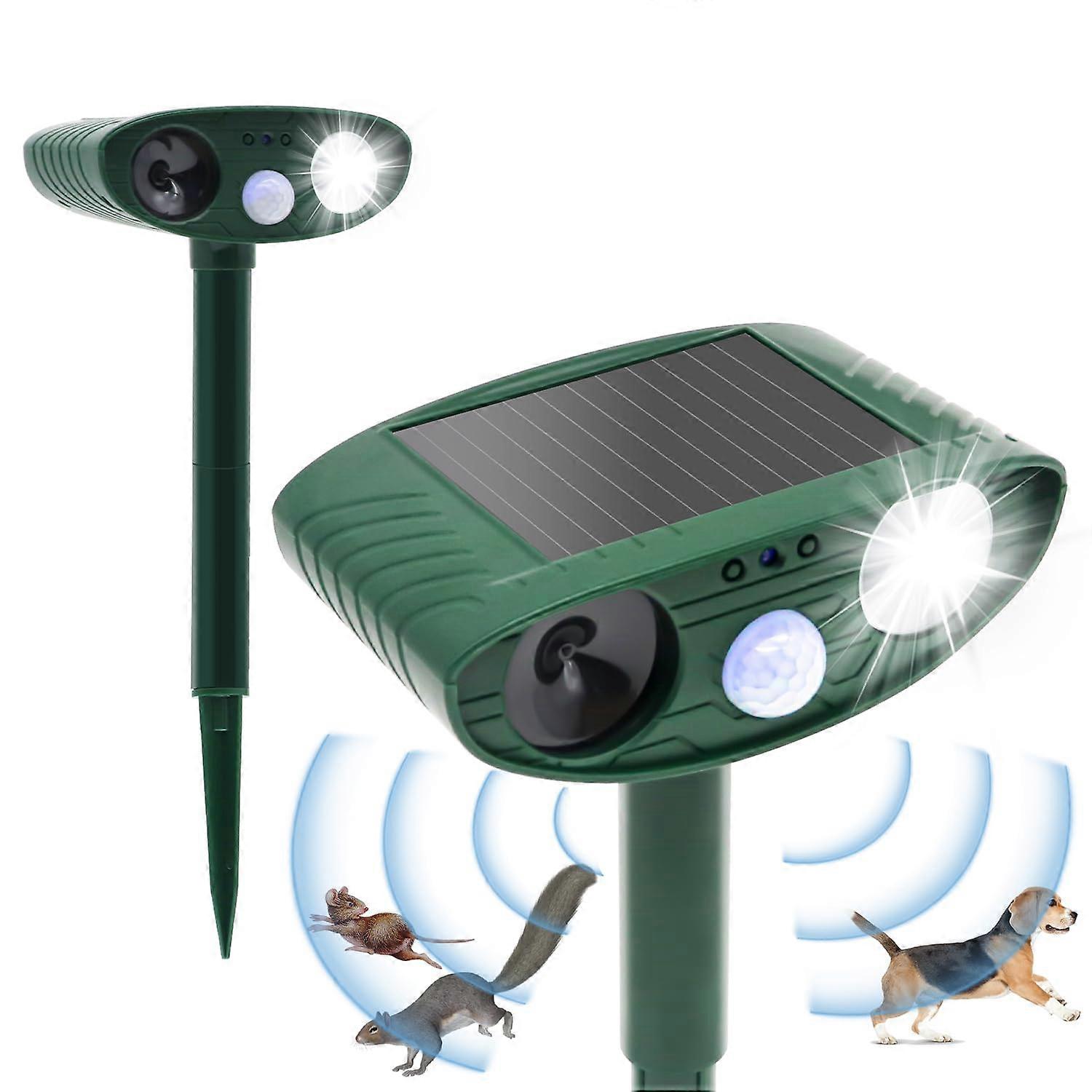 Cat Repellent For Gardens | PIR Sensor, LED Light Deterrent | Courtyard Deterrent Deters Cats, Dogs, Foxes