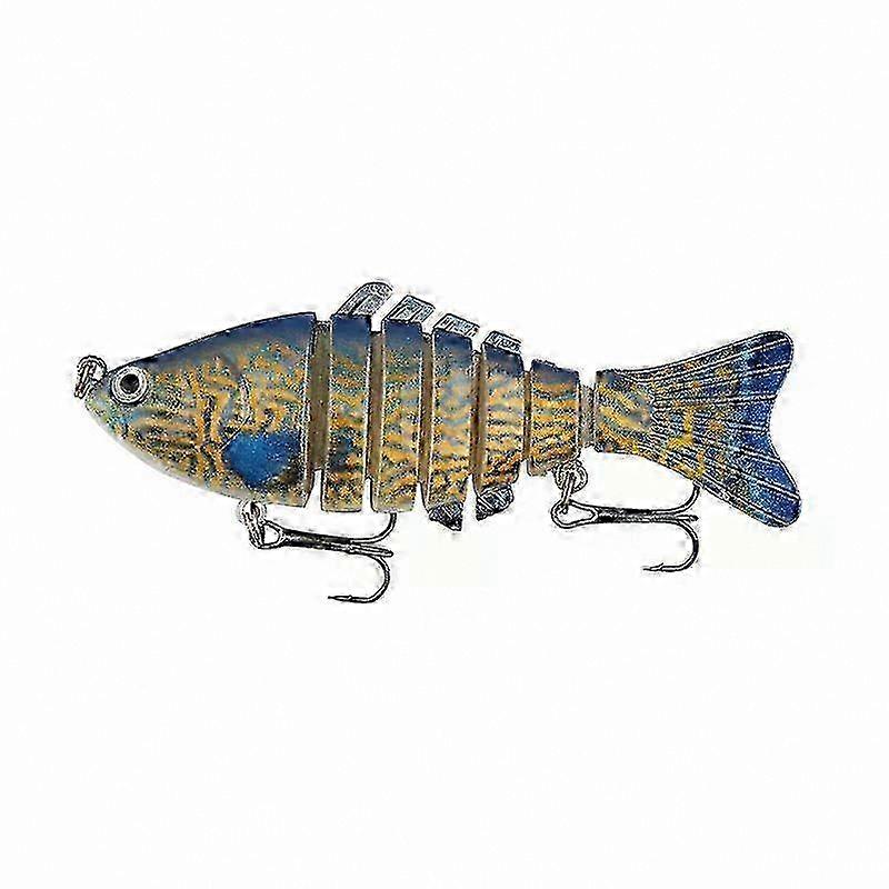 Jointed Fishing Lures with 6/7 Segments, Durable Crankbait for Bass and Pike, Versatile Swimbait Design for Sinking Action