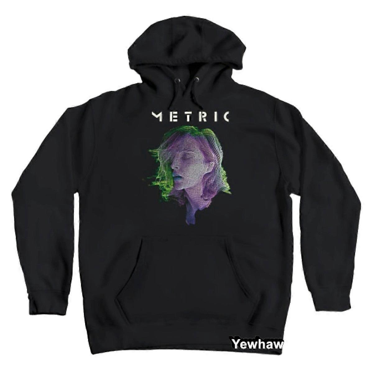 Moletom vintage com capuz da Metric Band