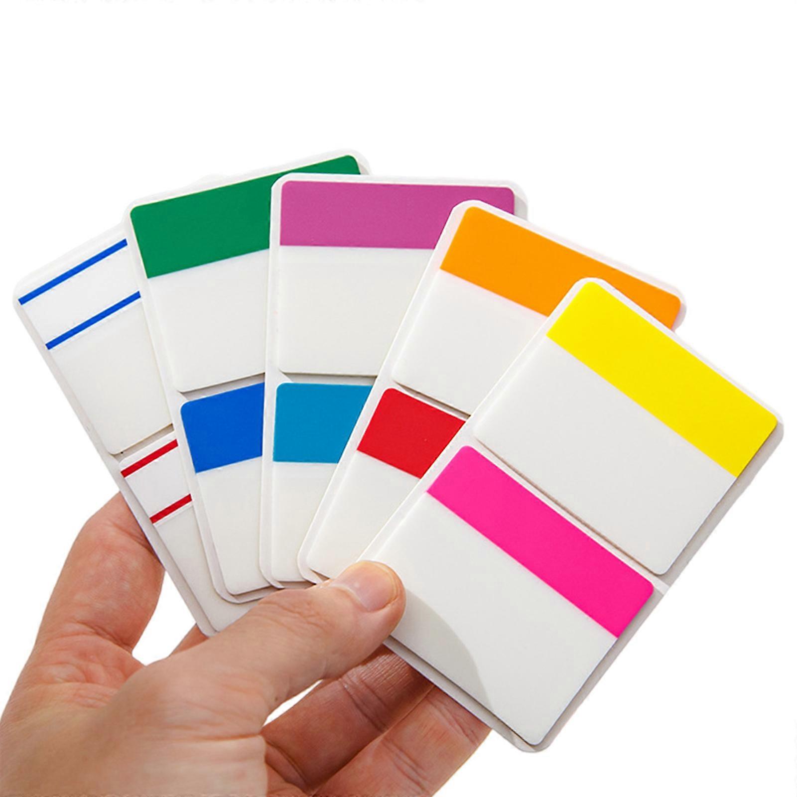 250Pcs Writable Index Tabs Index Labels Index Flag Page Marker Sticky Index Stickers Note Flag for Books Notebook Multicolor