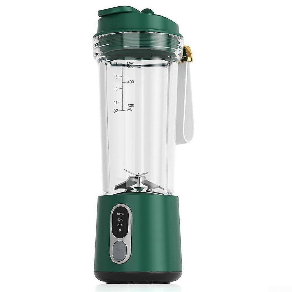 Portable Handheld Blender With Multi Speed Settings Self Cleaning Stainless Steel Marine Green 55A Model