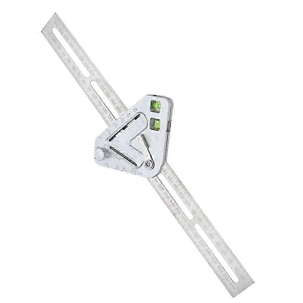 Multifunctional Combination Square with Locking Slide  Precise Angle Ruler for Carpentry, Woodworking, and Construction Measurements