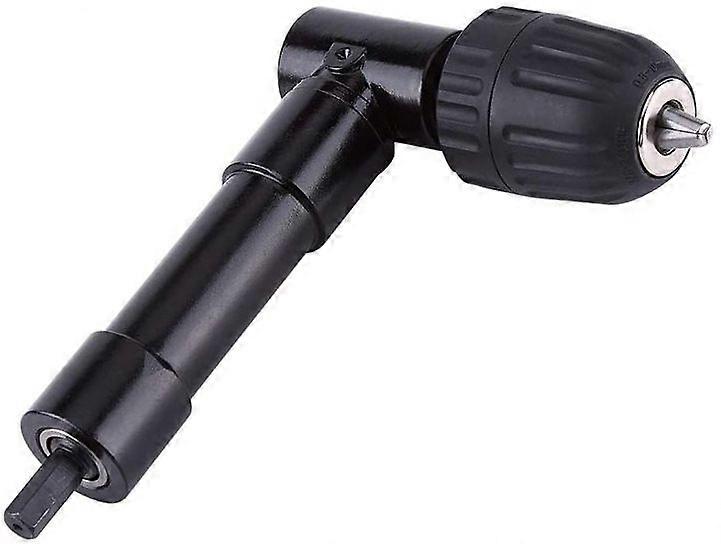 90 Self-Tightening Right Angle Chuck, Quick Release Elbow Drill Chuck Screwdriver Bit Angle Attachment Chuck Drill Bit Adapter Right Angle Attachme