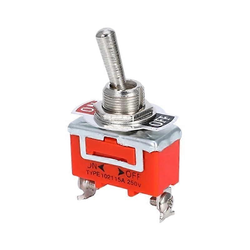Toggle Switch 1pc SPST 2Pin OnOff SelfLocking 15A 250V