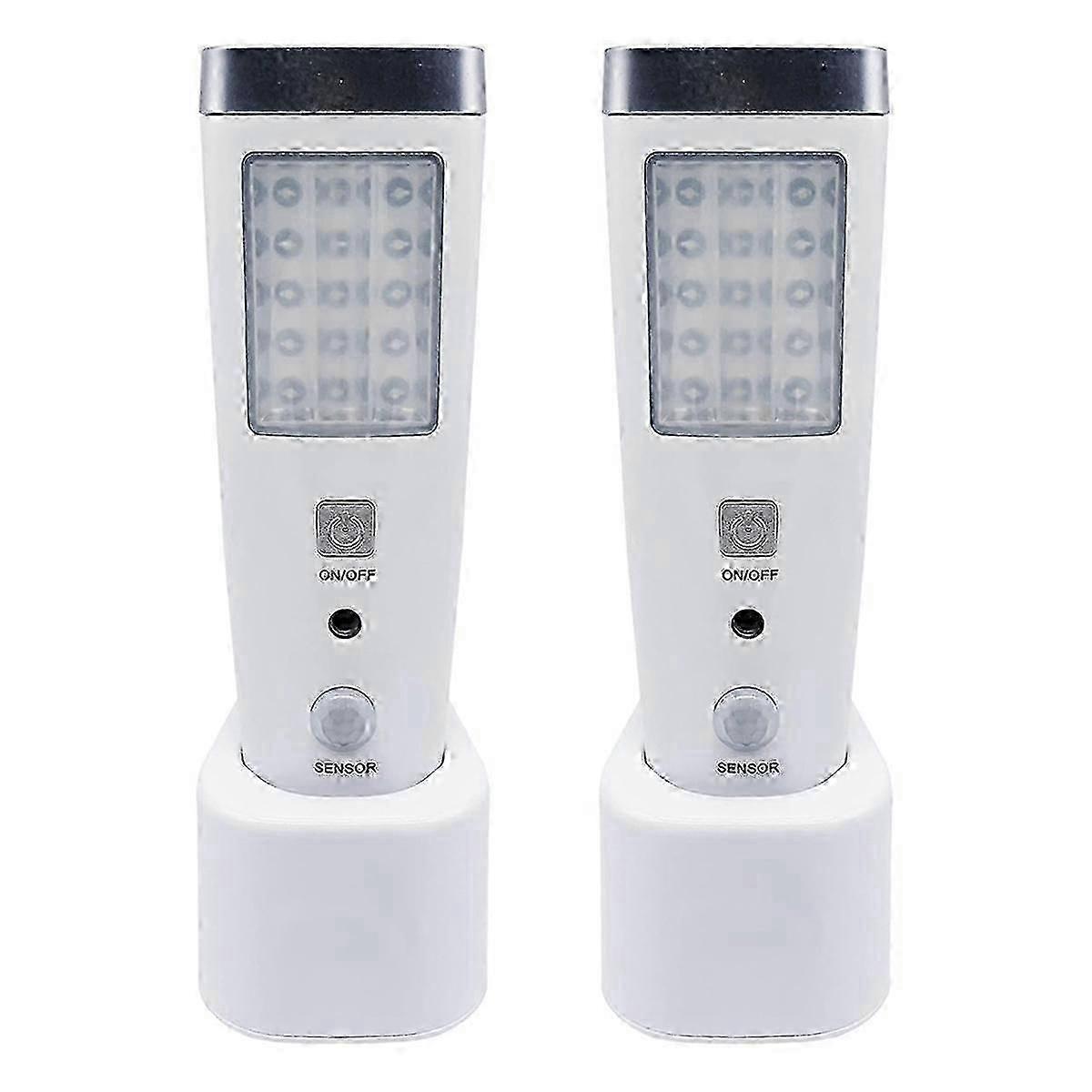 4 in 1 Motion Sensor Wall Light, Power Off LED Night Light Flashlight, Rechargeable Emergency Flashlight EU Plug