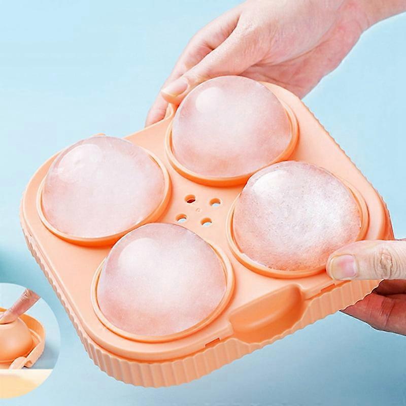 6.5cm Big Round Sphere High Balls Ice Shape Cube-Mold Tray,White