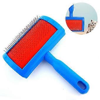 Slicker Pet Grooming Brush Silicone Handle Shedding Massage Dog Brush & Cat Brush Pet Comb Dog Comb Twirl Dot Teddy Samo Needle Comb Open Knot Comb Ro