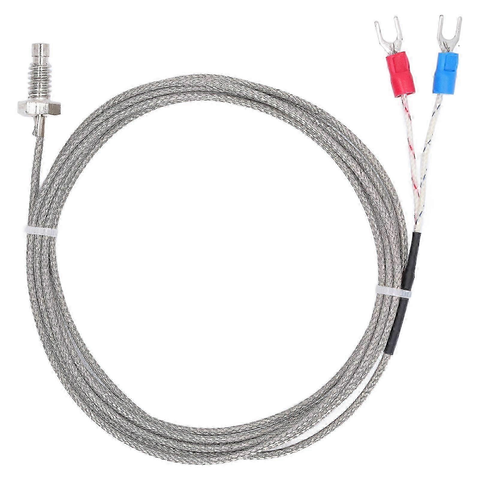 K-type schroef thermokoppel temperatuursensor detector meter M6 schroefdraad 2 draads sonde 2 meter
