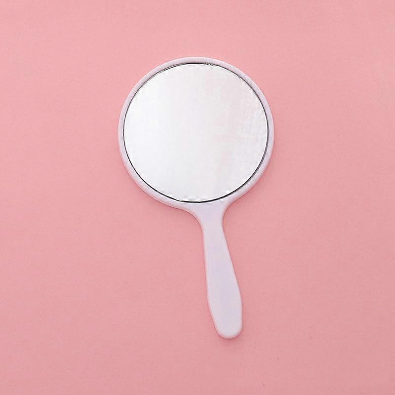 Handheld Makeup Mirror Round Vanity Mirror With Handle Hand Mirror Cosmetic