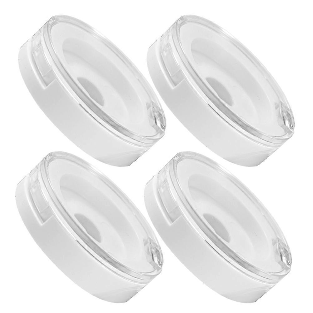 Eyeshadow Empty Plate Eyeshadow Storage Cases for Makeup Organization White As Material 4Pcs