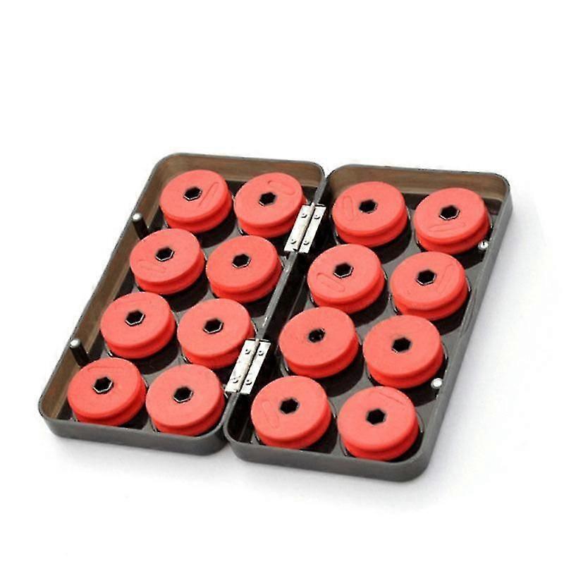 16 stk. skumspoler linjeboks viklingsbrett fiskesnøre skaft fiske lokkekrok rigg