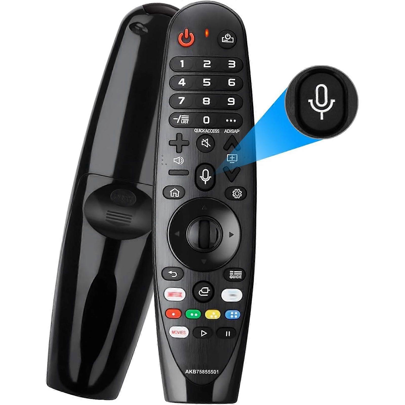 MR20GA AKB75855501 Universal Voice TV Remote Replacement for LG TV Remote Control, with Voice and Pointer Function, Compatible with All LG OLED QNED N