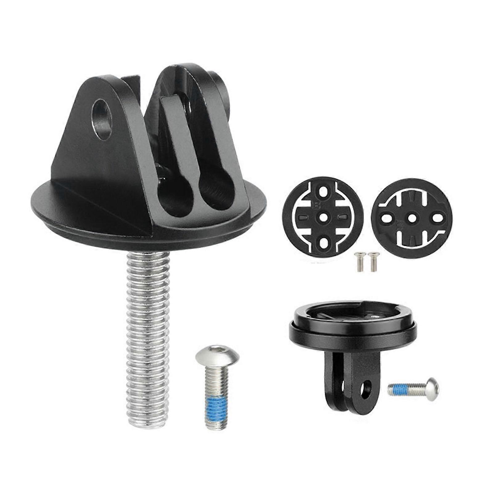 Machined Bicycles Stem Caps Adapter Universals Bike Computer Stem Caps Mount with Various Bike Computers Multicolor
