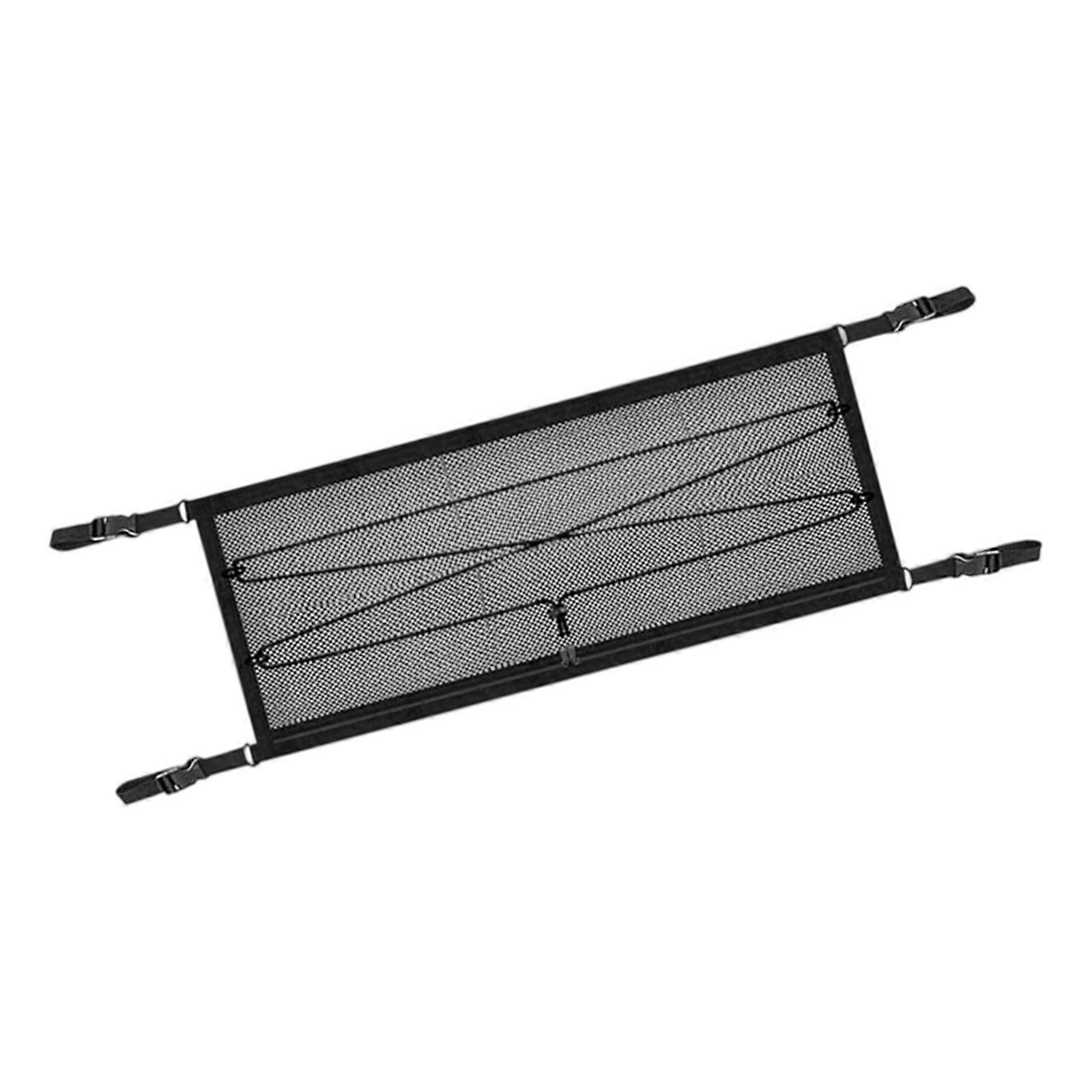 Sturdy Polyester Cargo Net For Camping Trolleys Easy Installation Zippers Access And Secure Storage Solution Multicolor