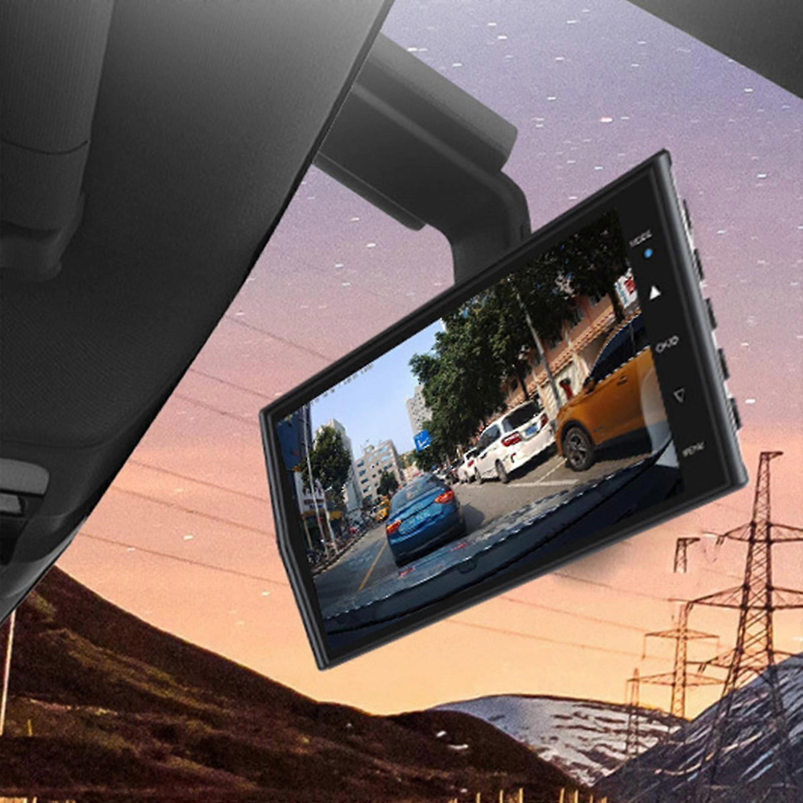 Dash Cam 4.0in To-uch Screen Front And Rear Dash Cam Fhd 1080p With Night Mode,150 Degree Wide Angle, Wdr, G-sensor