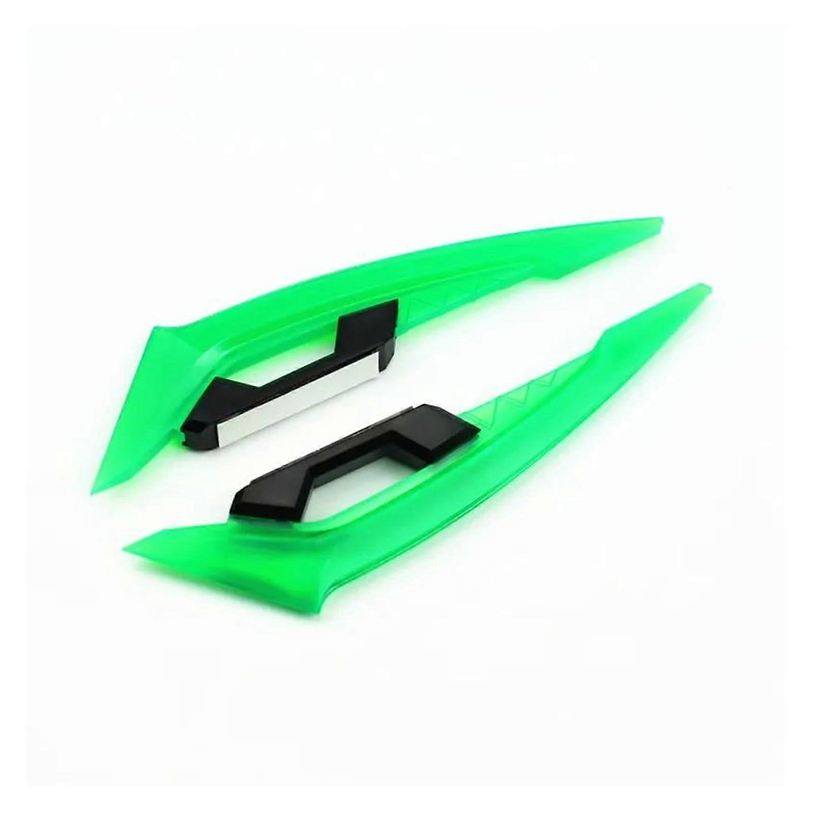 Front Fairing Wing Side Spoiler with Aerodynamic Transparent Green Decal for NMAX155 R1