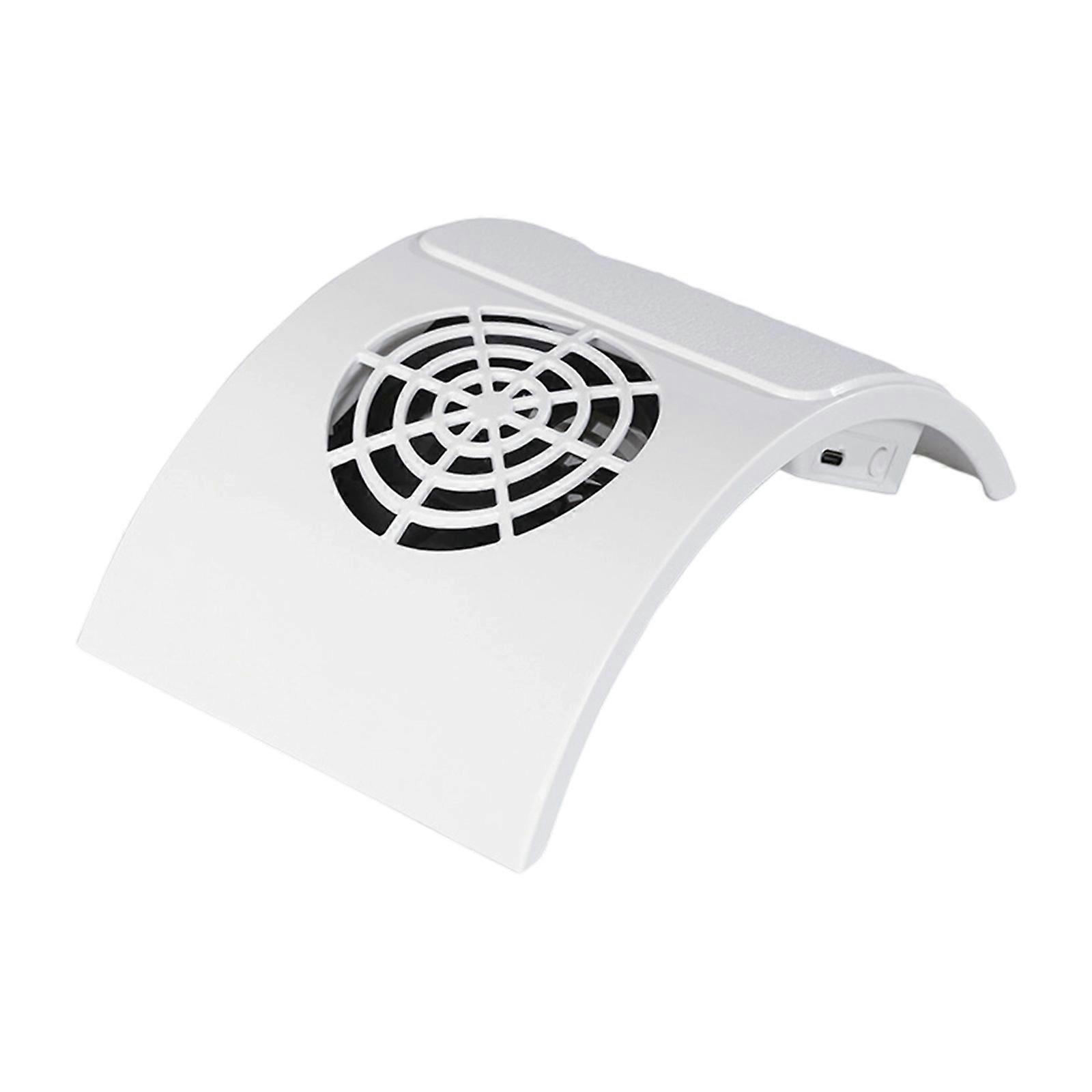 Highly Suction Nail Dust Absorber Powerful Motor Compact Desktop Unit Easy Clean Removable Bag For Professional Home Use  White