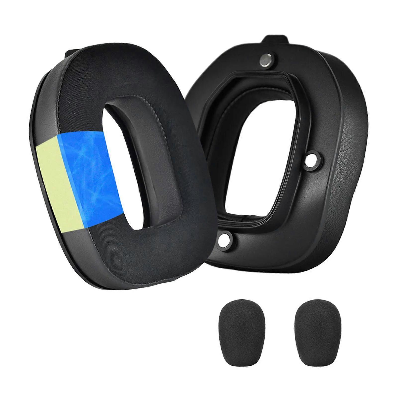 Breathable Megnetic Ear Pads and Mic Windscreen Compatible for A40TR Headsets Protects Against Noise Interferences Multicolor