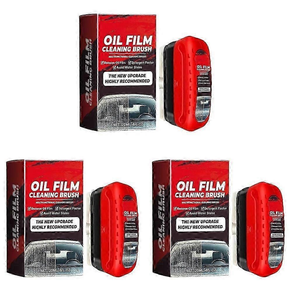 Oil Film Cleaning Brush, Glass Wipe Board Cleanin Brush Portable Effective Oil Film Cleaning Tool for Car Windshield