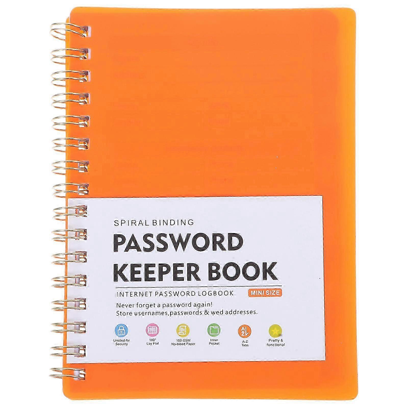 Multi-function password management notebook with alphabetical tabs Password Book with Alphabetical Tabs for convenient website address recording A6