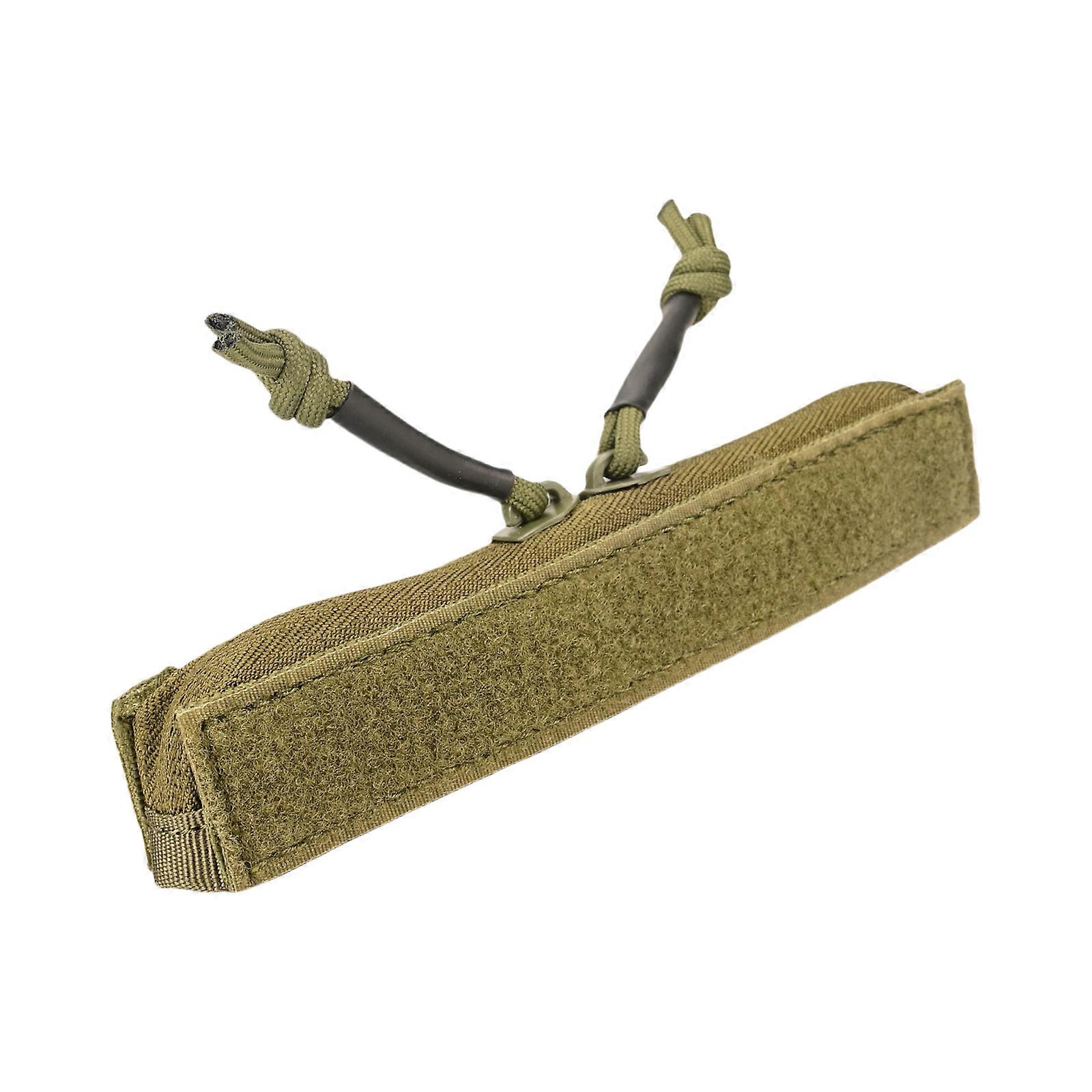 Tacticals Admin Pocket Zippers Insert Hook and Loop Pocket Two-Way Zips Closure Double Zipper Panel Storage Pouch  Green Color