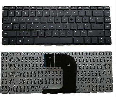US Black Keyboard Replacement (No Frame) for HP 14-AM/14-an Series - compatible with 14-AM000, 14-AM100, 14-AN000, 14-AN010NR, 14-AN082NR,