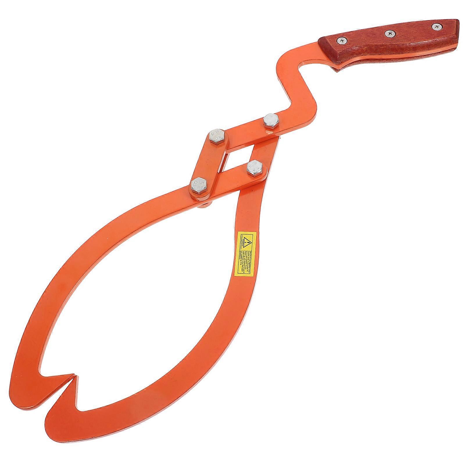 Manual Wood Block Lifter Ergonomic Log Clamp for Outdoor Lifting